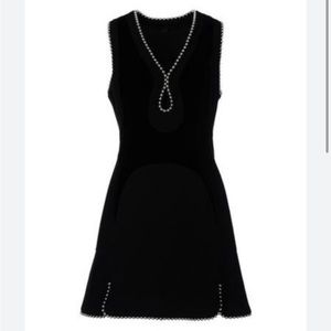 Alexander Wang black mini dress with metal studs size 0